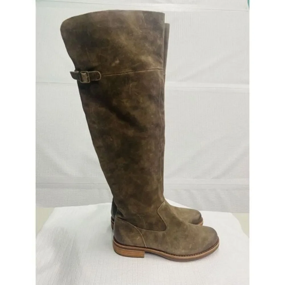 KORK-EASE‎ Addison Rust Tobacco Distressed Over The Knee Boot New Size 7.5